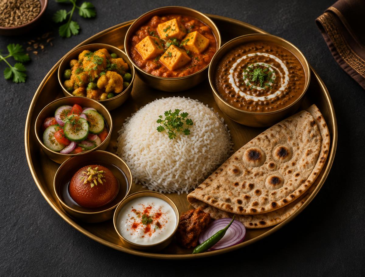 Vegetarian thali