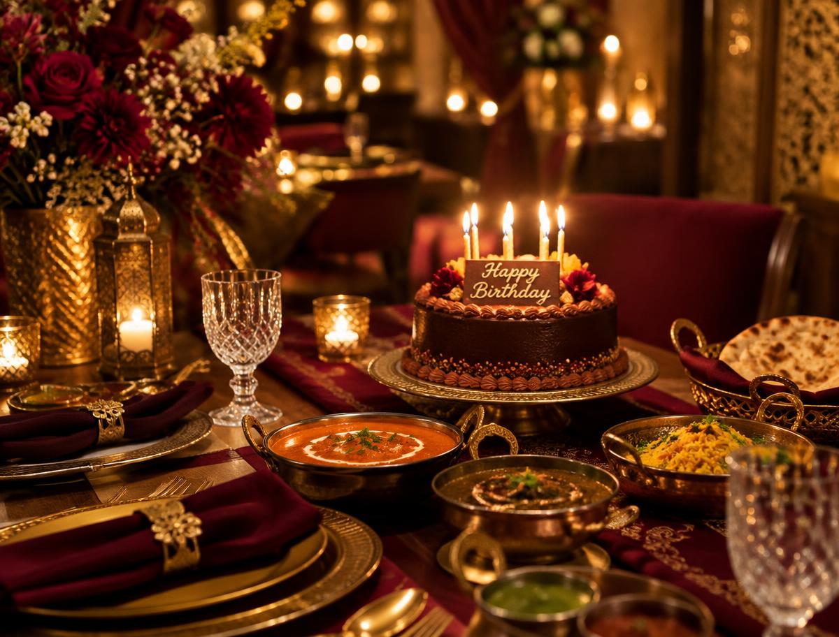 Birthday celebration table